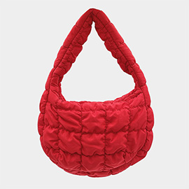 Quilted Puffer Shoulder Cloud Bag