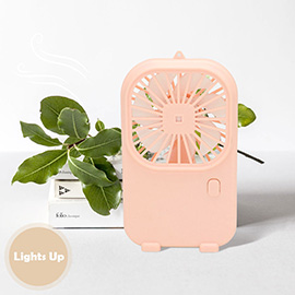 LED Summer USB Charge Hand Fan 