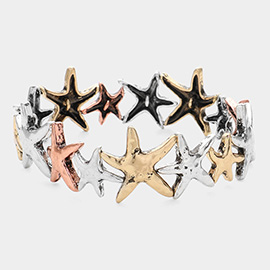 Metal Starfish Stretch Bracelet