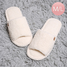 Solid Open Toe Soft Home Indoor Floor Slippers