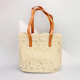 Flower Lace Tote Bag / Shoulder Bag