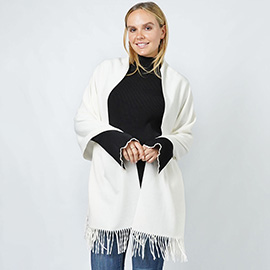 Solid Color Soft Oblong Scarf