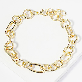 Gold Dipped Chunky Chain Link Bracelet