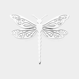 Stainless Steel Cutout Dragonfly Pin Brooch