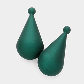 Brushed Matte Teardrop Earrings