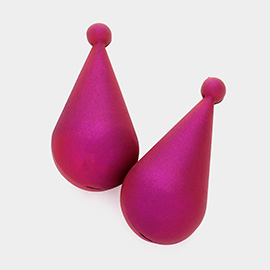 Brushed Matte Teardrop Earrings