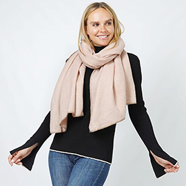 Lurex Woven Oblong Scarf/Shawl