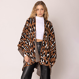 Leopard Knit Ruana