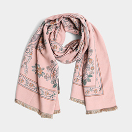 Paisley Floral Oblong Scarf