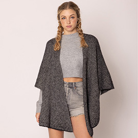 Lurex Kimono Poncho