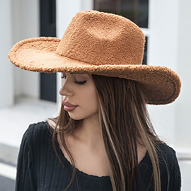 Fleece Teddy Bear Cowboy Hat