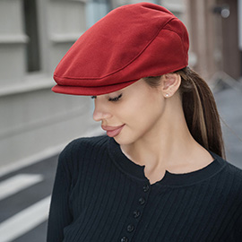 Solid Color Beret Hat