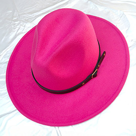 Belt Band Pointed Fedora Hat