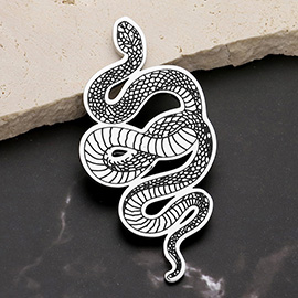 Stainless Steel Snake Pin Brooch