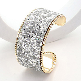 Sparkly Glittered Cuff Bracelet