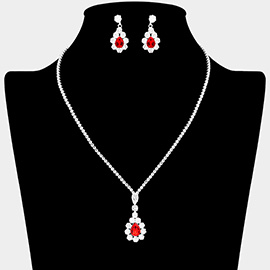 CZ Stone Embellished Necklace