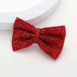 Sequin Bow Hair Barrette 