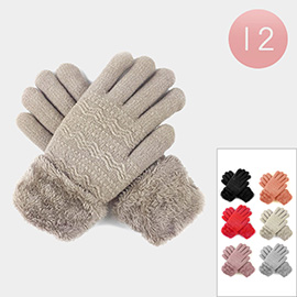 12Paris - Faux Fur Lining Gloves