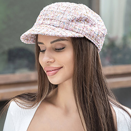 Tweed Beret Hat