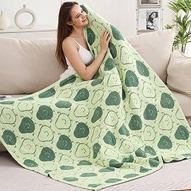 Avocado Reversible Throw Blanket