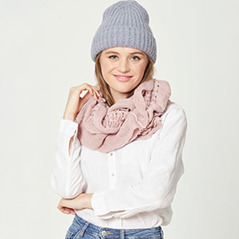 Ruffle Infinity Scarf