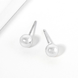 Metal Ball Stud Earrings