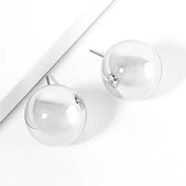 Metal Ball Stud Earrings