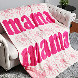 MAMA Daisy Reversible Throw Blanket