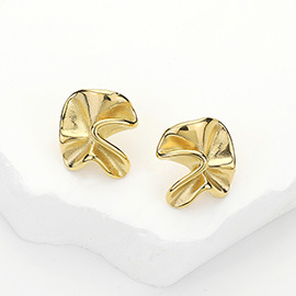 Stainless Steel Abstract Stud Earrings