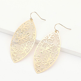 Marquise Filigree Dangle Earrings