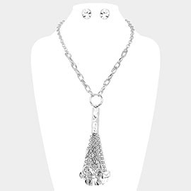 Metal Tassel Chunky Chain Necklace