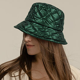 Shiny Quilted Bucket Hat