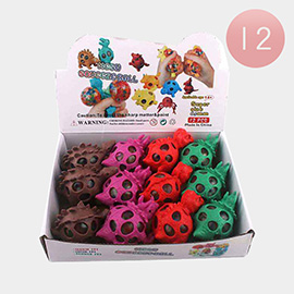 12PCS - Animal Mesh Squeeze Ball Toys