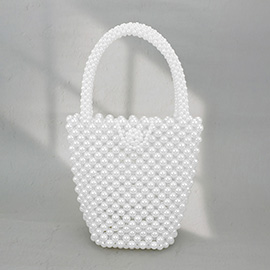 Pearl Bucket Hand Bag