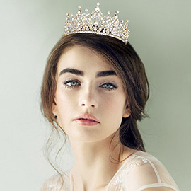 Marquise Stone Embellished Queen Tiara