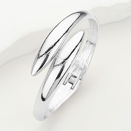 Metal Interwind Hinged Bangle Bracelet