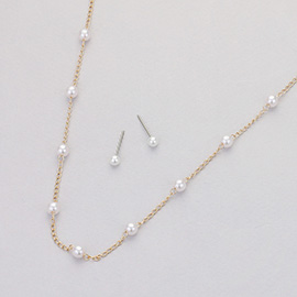 Pearl Station Necklace