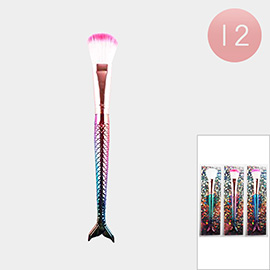 12PCS - Mermaid Tail Makeup Brushes