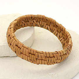 Raffia Weave Bangle Bracelet