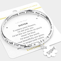 Sisters Message Bracelet