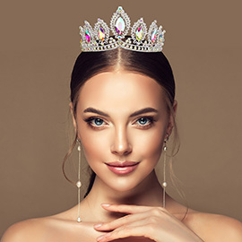 Glass Crystal Pageant Queen Tiara