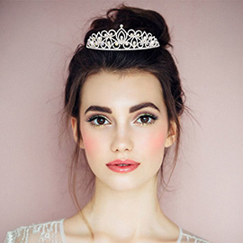 Crystal Rhinestone Pearl Marquise Tiara