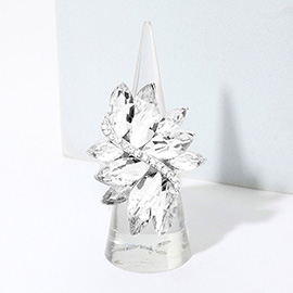 Marquise Crystal Cluster Stretch Ring