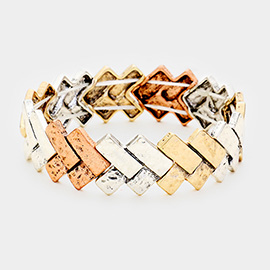 Hammered Bar Stretch Bracelet