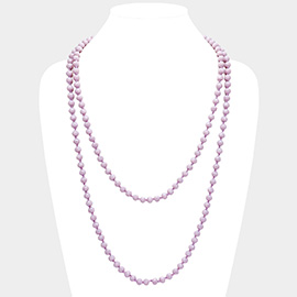 Faceted Beaded Wrap Around Long Necklace