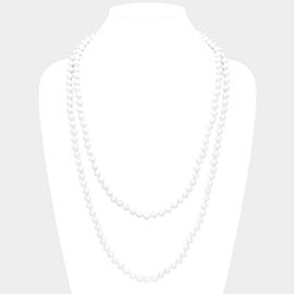 Faceted Beaded Wrap Around Long Necklace