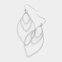 Cut Out Metal Dangle Earrings 


