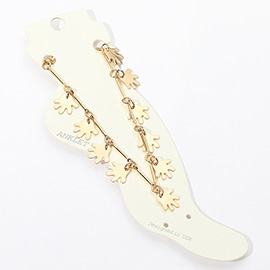 Hand Dangle Metal Link Anklet
