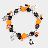 Halloween Charm Stretch Bracelet