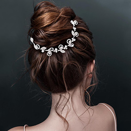 Rhinestone Sprout Leaf Vine Wrap Headpiece